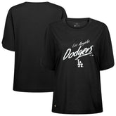 Los Angeles Dodgers Levelwear Women's Bloom Sizzle T-Shirt Black