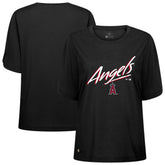 Los Angeles Angels Levelwear Women's Bloom Sizzle T-Shirt Black