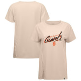 San Francisco Giants Levelwear Women's Influx Sizzle T-Shirt Khaki