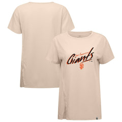 San Francisco Giants Levelwear Women's Influx Sizzle T-Shirt Khaki