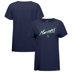 Seattle Mariners Levelwear Women's Influx Sizzle T-Shirt Navy
