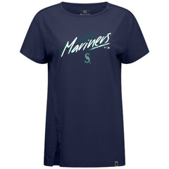 Seattle Mariners Levelwear Women's Influx Sizzle T-Shirt Navy