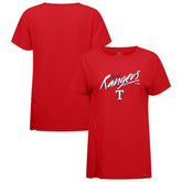 Texas Rangers Levelwear Women's Influx Sizzle T-Shirt Red