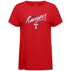 Texas Rangers Levelwear Women's Influx Sizzle T-Shirt Red