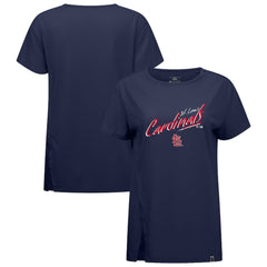 St. Louis Cardinals Levelwear Women's Influx Sizzle T-Shirt Navy