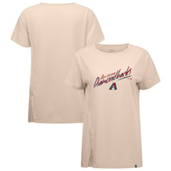 Arizona Diamondbacks Levelwear Women's Influx Sizzle T-Shirt Khaki