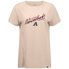 Arizona Diamondbacks Levelwear Women's Influx Sizzle T-Shirt Khaki