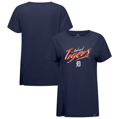 Detroit Tigers Levelwear Women's Influx Sizzle T-Shirt Navy