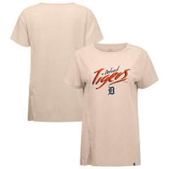 Detroit Tigers Levelwear Women's Influx Sizzle T-Shirt Khaki