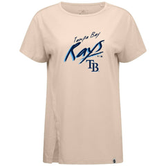 Tampa Bay Rays Levelwear Women's Influx Sizzle T-Shirt Khaki