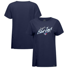 Toronto Blue Jays Levelwear Women's Influx Sizzle T-Shirt Navy