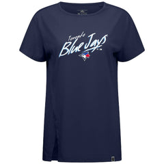 Toronto Blue Jays Levelwear Women's Influx Sizzle T-Shirt Navy