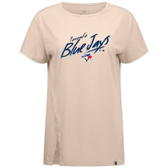 Toronto Blue Jays Levelwear Women's Influx Sizzle T-Shirt Khaki