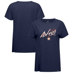 Houston Astros Levelwear Women's Influx Sizzle T-Shirt Navy