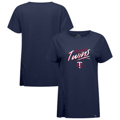 Minnesota Twins Levelwear Women's Influx Sizzle T-Shirt Navy