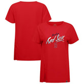 Boston Red Sox Levelwear Women's Influx Sizzle T-Shirt Red