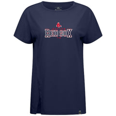 Boston Red Sox Levelwear Women's Influx Journey T-Shirt Navy