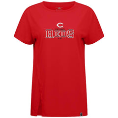 Cincinnati Reds Levelwear Women's Influx Journey T-Shirt Red