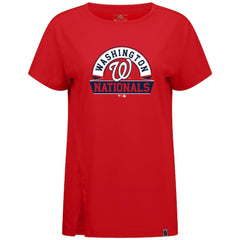 Washington Nationals Levelwear Women's Influx Banner Arch T-Shirt Red