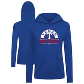 Texas Rangers Levelwear Women's Relay Banner Arch Long Sleeve T-Shirt Hoodie Royal