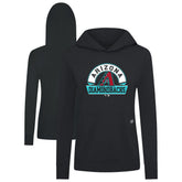Arizona Diamondbacks Levelwear Women's Relay Banner Arch Long Sleeve T-Shirt Hoodie Black