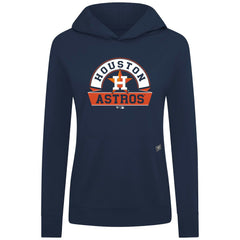 Houston Astros Levelwear Women's Relay Banner Arch Long Sleeve T-Shirt Hoodie Navy