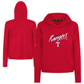 Texas Rangers Levelwear Women's Sweet Sizzle Tri-Blend Hoodie Red