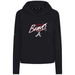 Atlanta Braves Levelwear Women's Sweet Sizzle Tri-Blend Hoodie Black