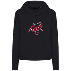 Cincinnati Reds Levelwear Women's Sweet Sizzle Tri-Blend Hoodie Black