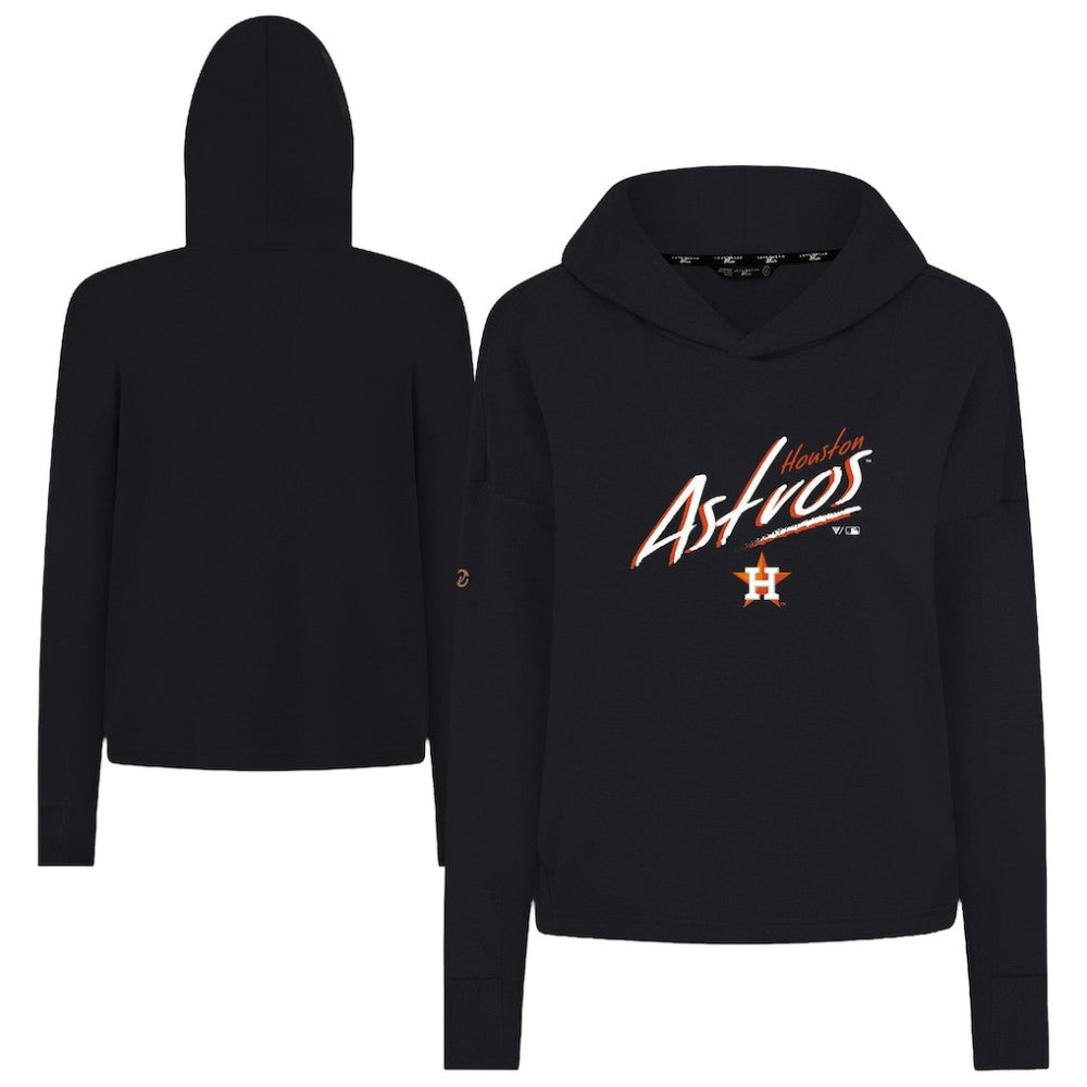 Houston Astros Levelwear Women's Sweet Sizzle Tri-Blend Hoodie Black
