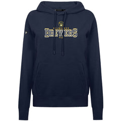 Milwaukee Brewers Levelwear Women's Adorn Journey Hoodie Navy
