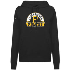 Pittsburgh Pirates Levelwear Women's Adorn Banner Arch Hoodie Black