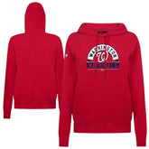 Washington Nationals Levelwear Women's Adorn Banner Arch Hoodie Red