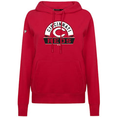 Cincinnati Reds Levelwear Women's Adorn Banner Arch Hoodie Red