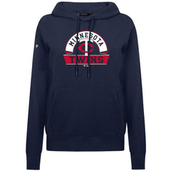 Minnesota Twins Levelwear Women's Adorn Banner Arch Hoodie Navy