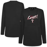 Texas Rangers Levelwear Women's Oversized Beaudry Sizzle Top Black