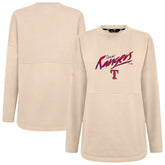 Texas Rangers Levelwear Women's Oversized Beaudry Sizzle Top Khaki