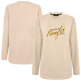 Pittsburgh Pirates Levelwear Women's Oversized Beaudry Sizzle Top Khaki