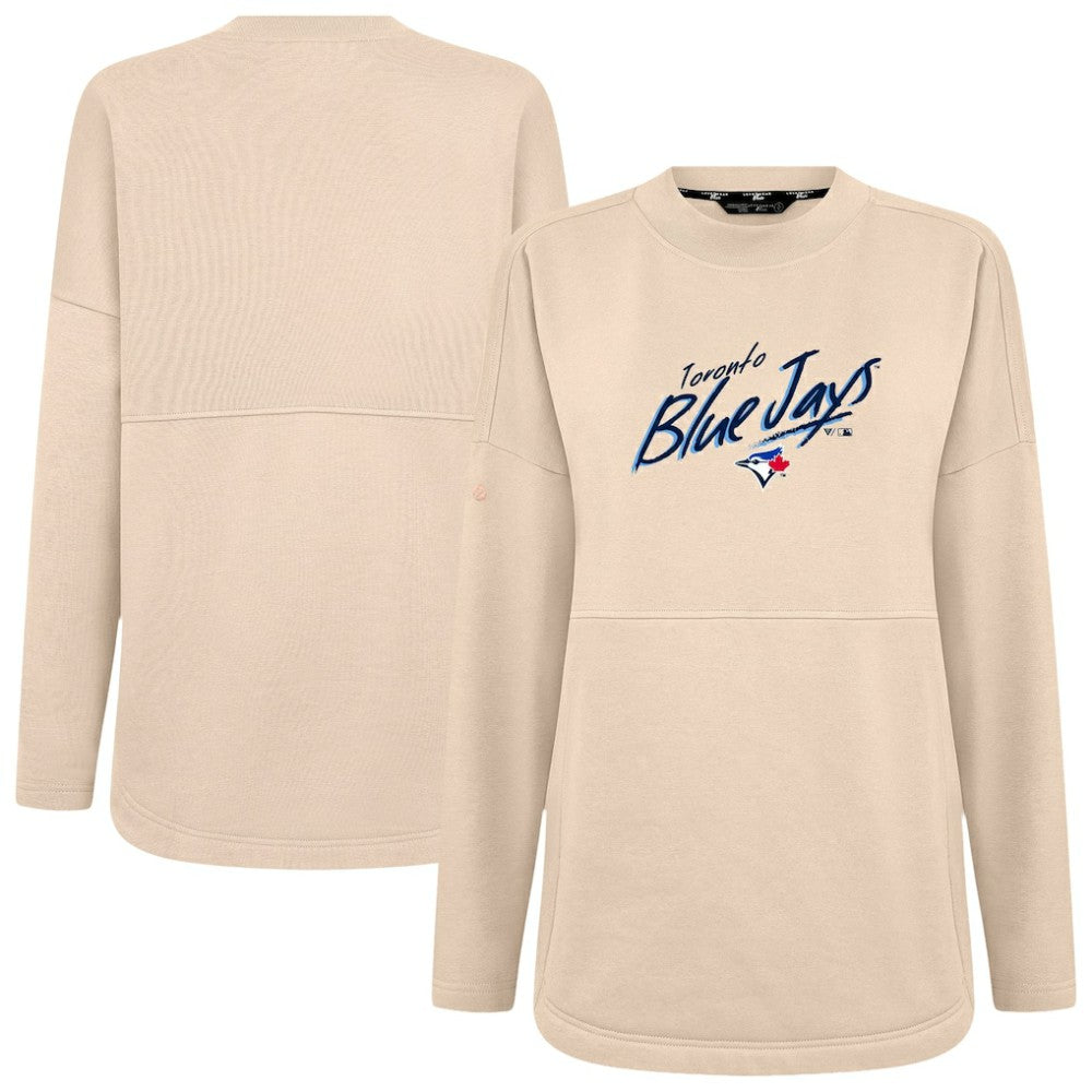 Toronto Blue Jays Levelwear Women's Oversized Beaudry Sizzle Top Khaki