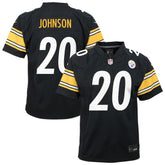 Kaleb Johnson Pittsburgh Steelers Youth Team Game Jersey - Black sale