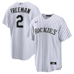 Tyler Freeman Colorado Rockies Youth Home Replica Jersey White
