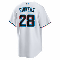 Kyle Stowers Miami Marlins Youth Home Replica Jersey White