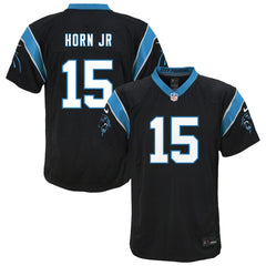 Jimmy Horn Jr. Carolina Panthers Youth Team Game Jersey - Black for sale