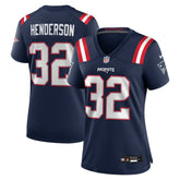 TreVeyon Henderson New England Patriots Women's Game Jersey - Navy sale