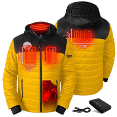 Pittsburgh Steelers ActionHeat 5V Battery Heated Colorblock Full-Zip Puffer Jacket - Black/Gold sale
