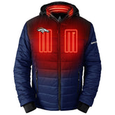 Denver Broncos ActionHeat 5V Battery Heated Colorblock Full-Zip Puffer Jacket - Black/Navy outlet