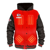 Kansas City Chiefs ActionHeat 5V Battery Heated Full-Snap Varsity Jacket - Red/Black sale