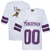 Minnesota Vikings Cuce Women's Rhinestone V-Neck Tunic - White outlet