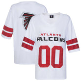 Atlanta Falcons Cuce Women's Rhinestone V-Neck Tunic - White on sale