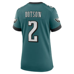 Jahan Dotson Philadelphia Eagles Women's Team Game Jersey - Midnight Green online